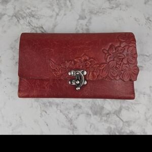 Patricia Nash Leather Red Wallet